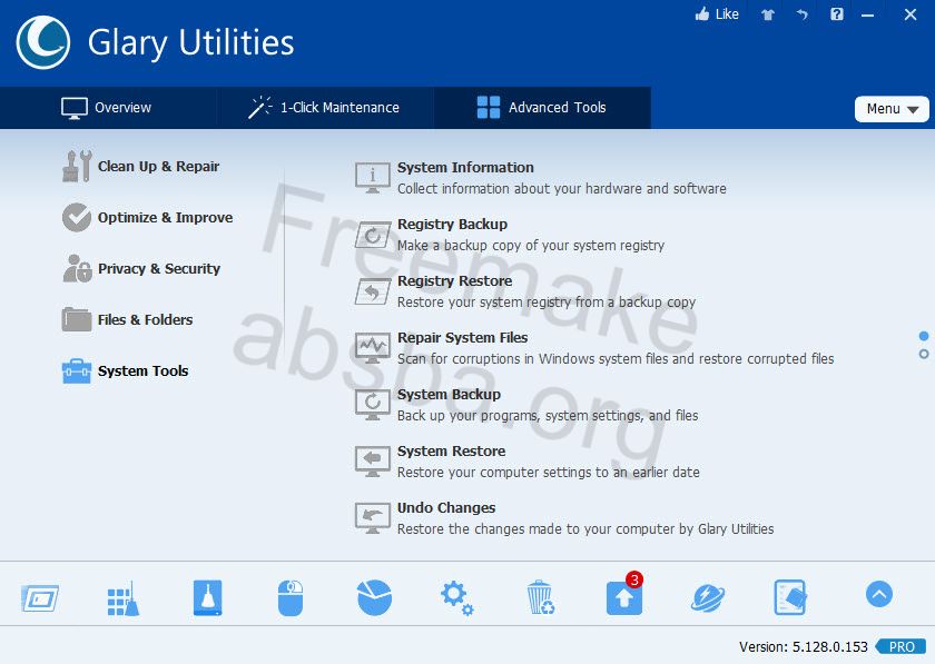 برنامج الصيانة و تسريع الويندوز : Glary Utilities Pro 5.128.0.153 
