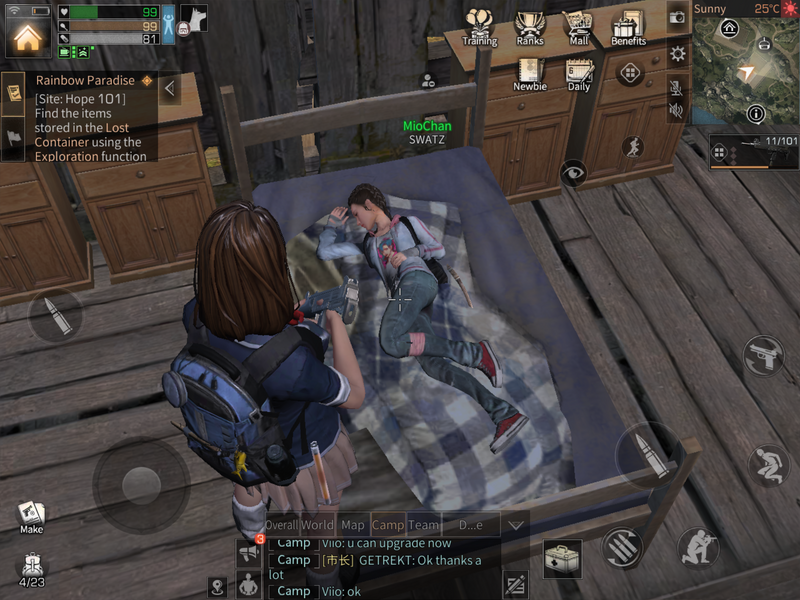I sneak into Ahmoi house watch her sleep