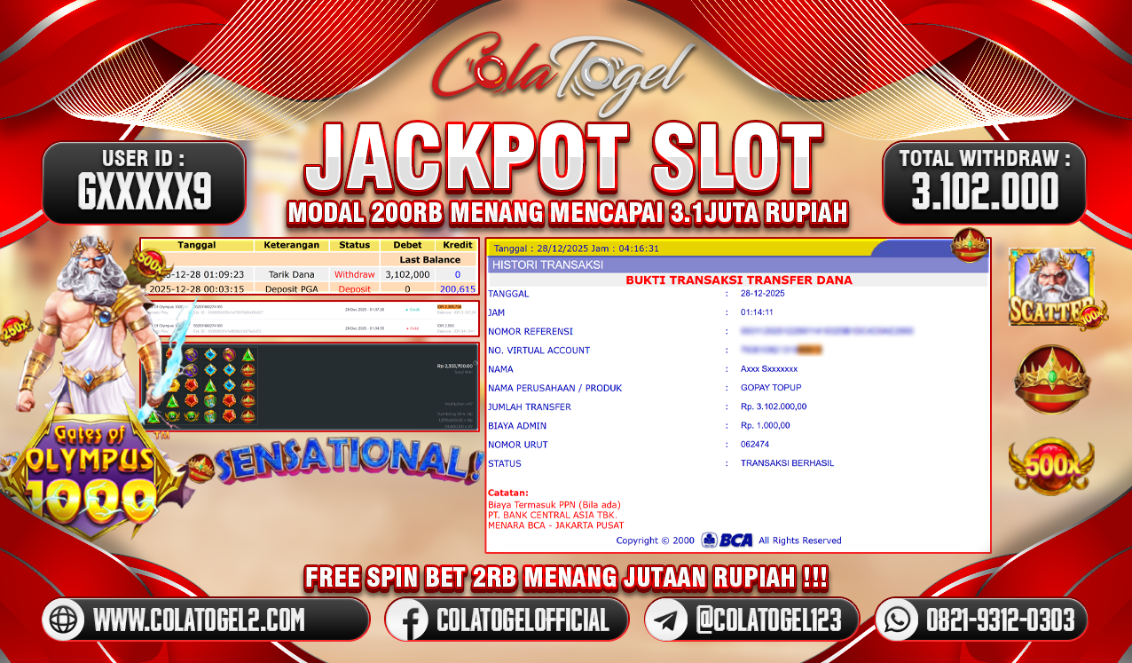 JACKPOT SLOT GACOR!!