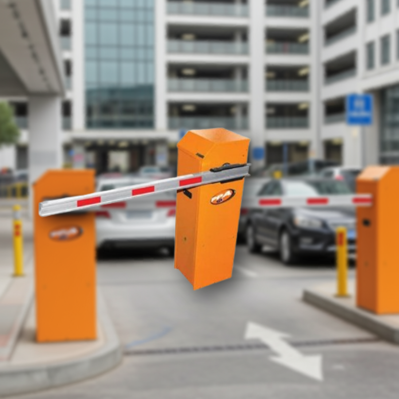 Barreira Automática PPA Barrier em um estacionamento moderno