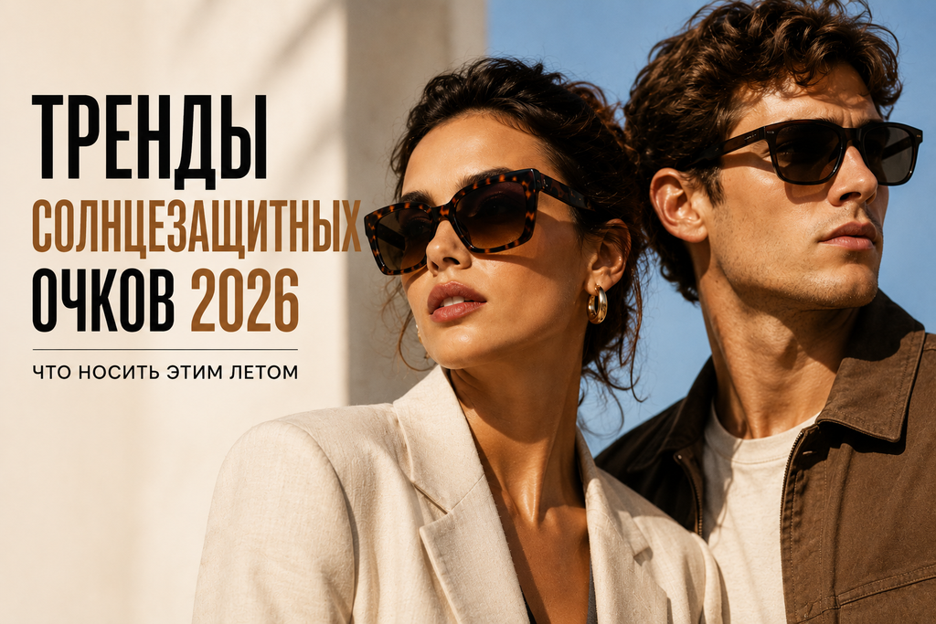Тренды солнцезащитных очков в 2026 году