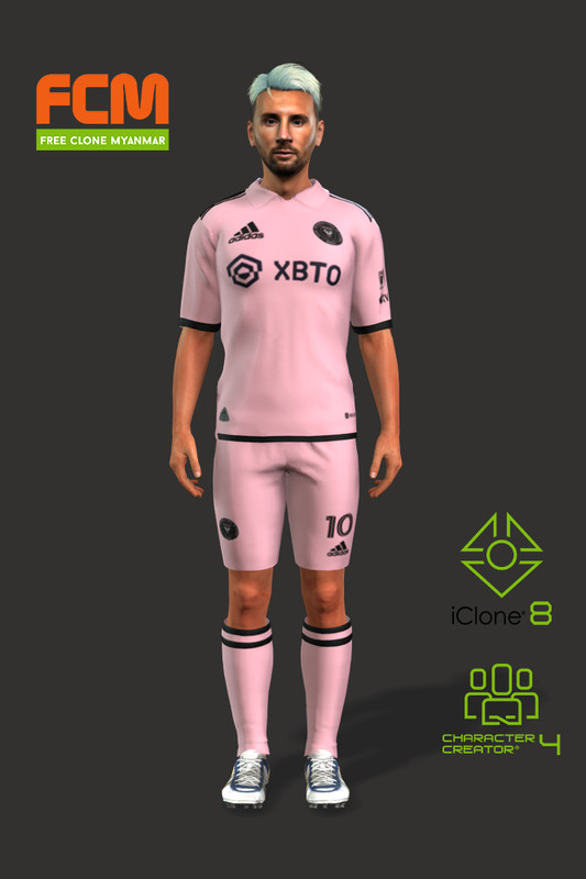 [ Iclone Avatar ] Messi Inter Miami Jersey