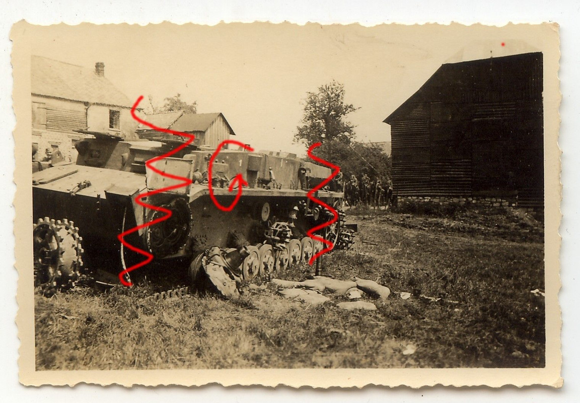 Deutscher Panzer IV abgeschossen zerstört WK II