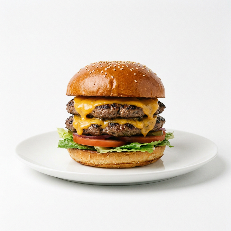 Menú Hamburguesa Doble De Pollo