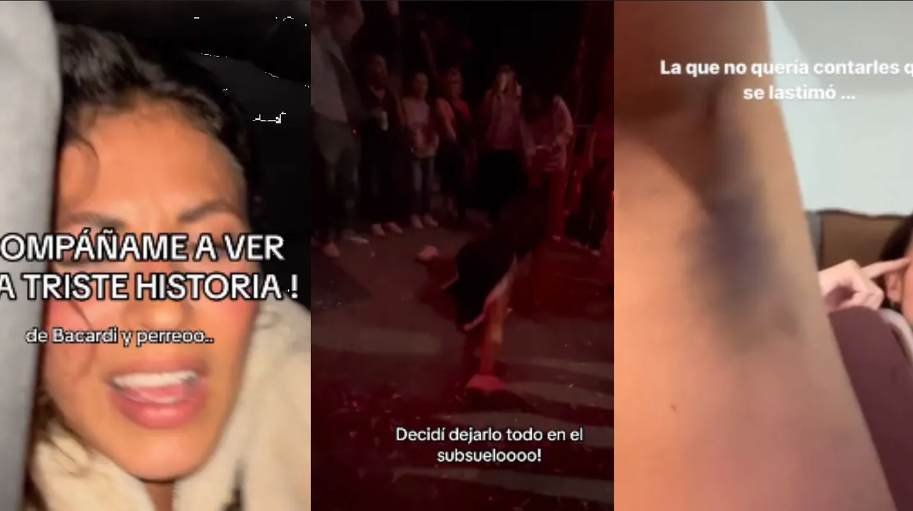 Video: Por perrear hasta el piso, mujer se accidente