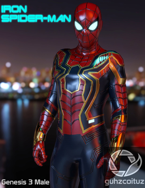 Iron Spiderman for Genesis 3 Male