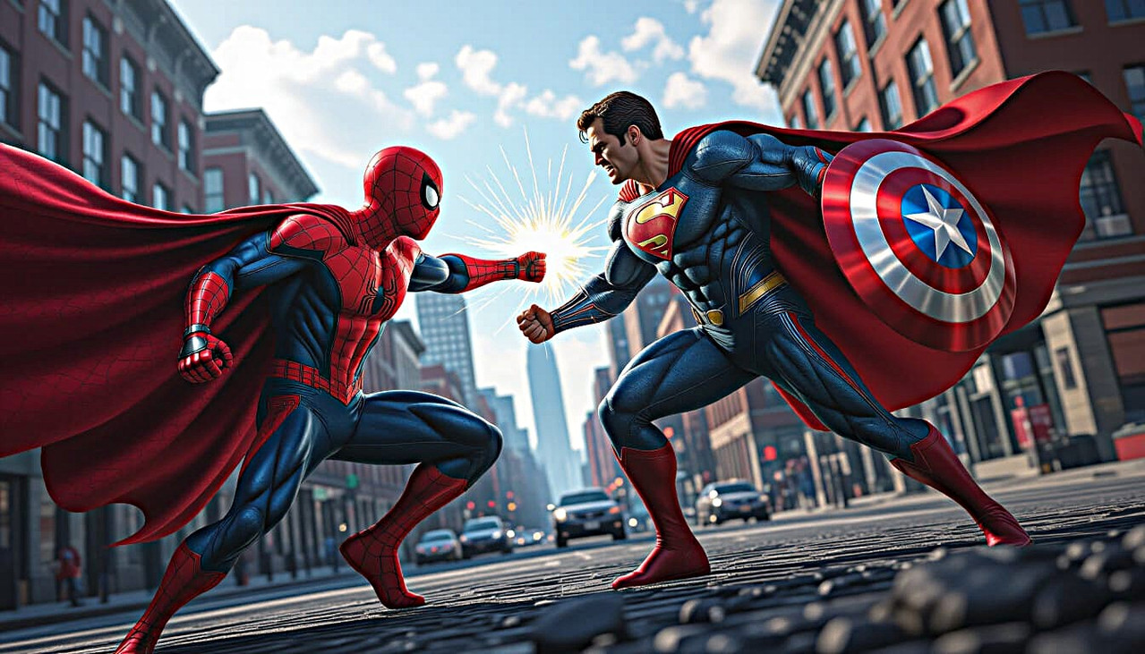 Spiderman Vs Superman