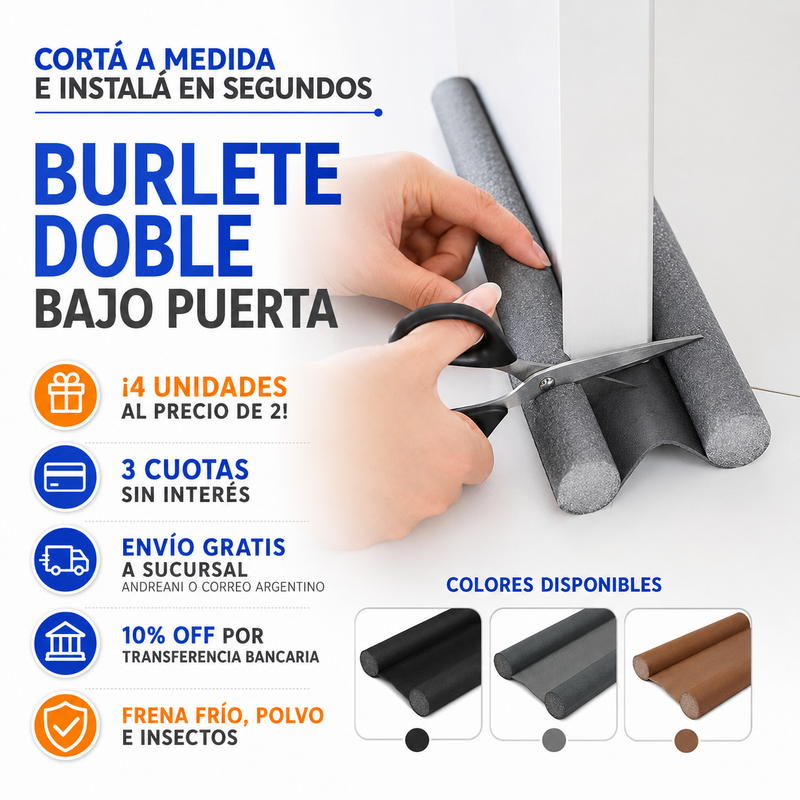 Burlete f&aacute;cil de cortar a medida