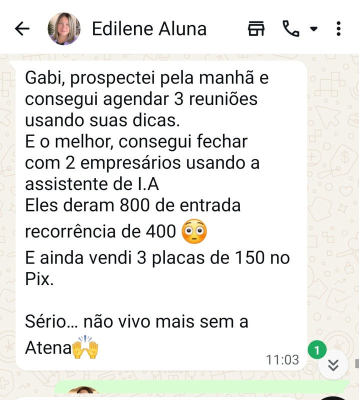 Depoimento de Aluno que aplicou o MVI