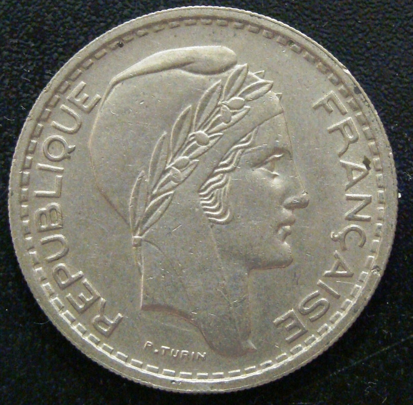 Iconic coins FRA-10-Francos-1948-anv