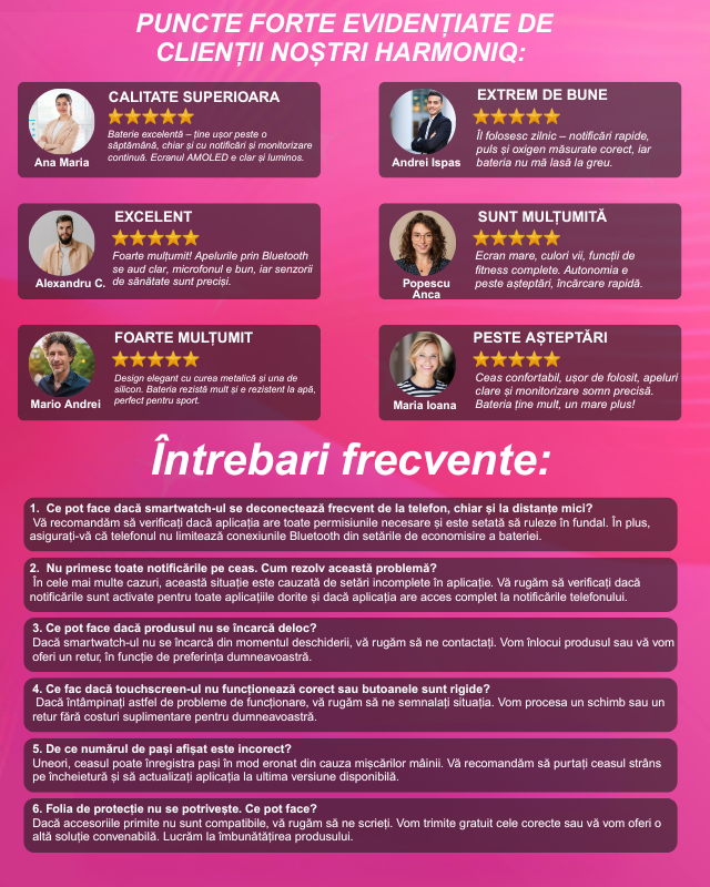 Puncte forte Harmoniq - Static