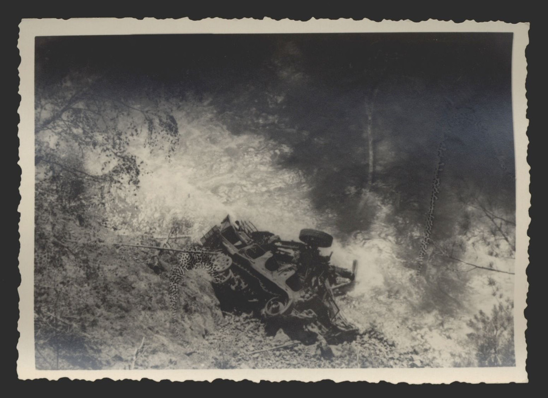 20m tief abgestürzte Zugmaschine