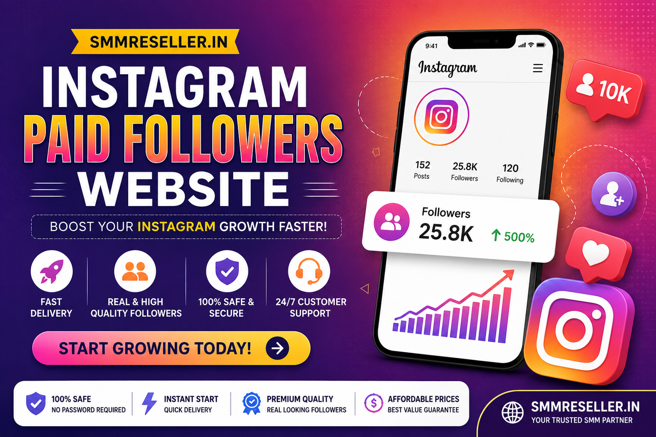 Instagram Paid Followers Website – Fast Growth with SMMReseller