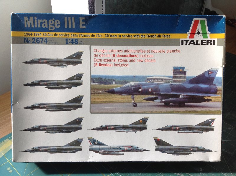 Maquette Italeri Mirage III E – 1/48 – Réf 2816 – Neuf