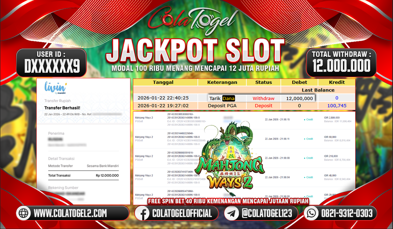 JACKPOT SLOT GACOR!!