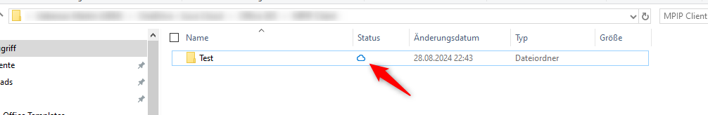 Neuer OneDrive-Status