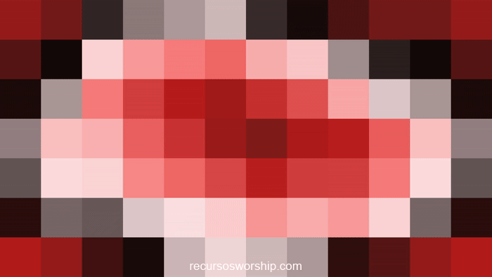 loop vj píxeles rojo ondas concéntricas