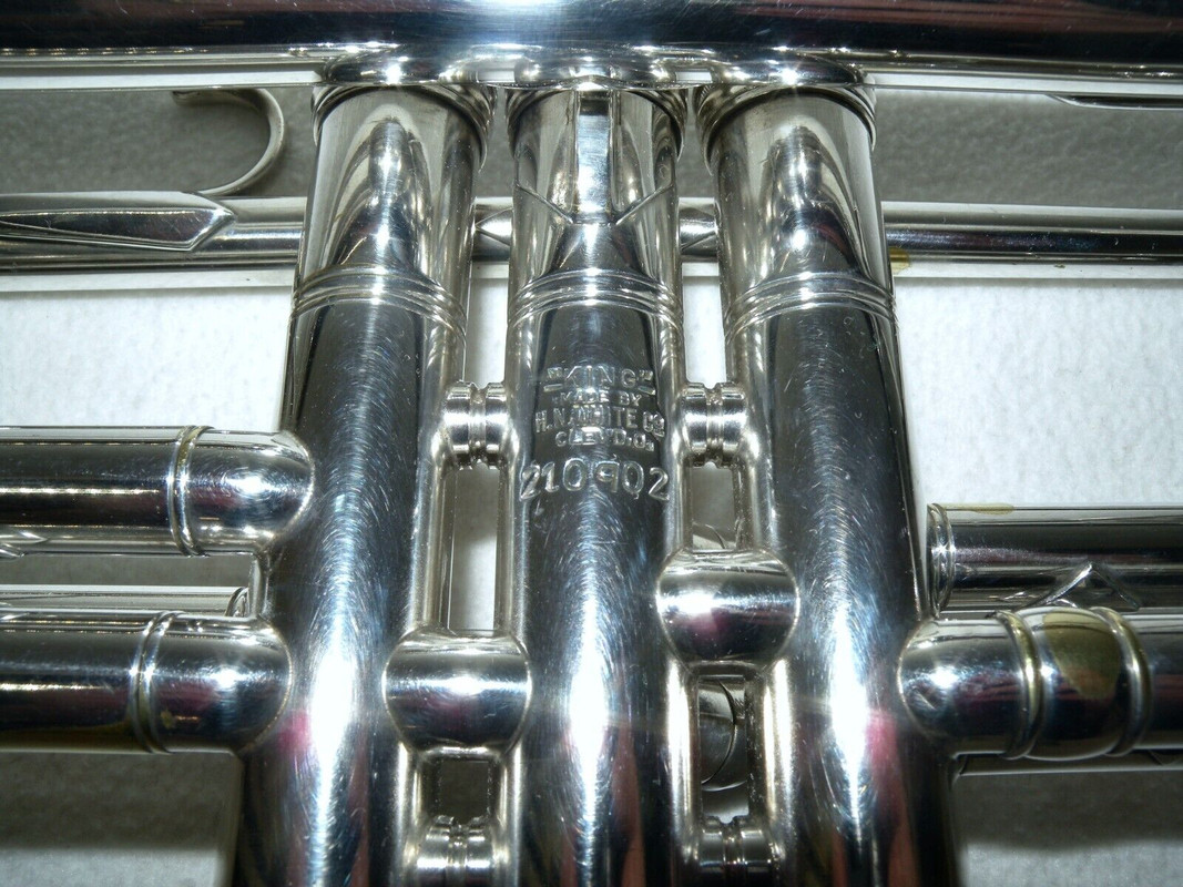 King 1937 Liberty Silvertone trumpet  sn 210902 (7)