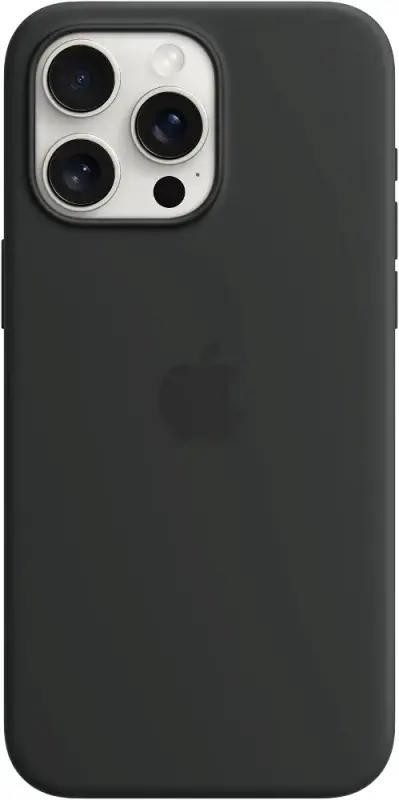Apple iPhone 15 Pro Max Silikónový kryt s MagSafe čierny