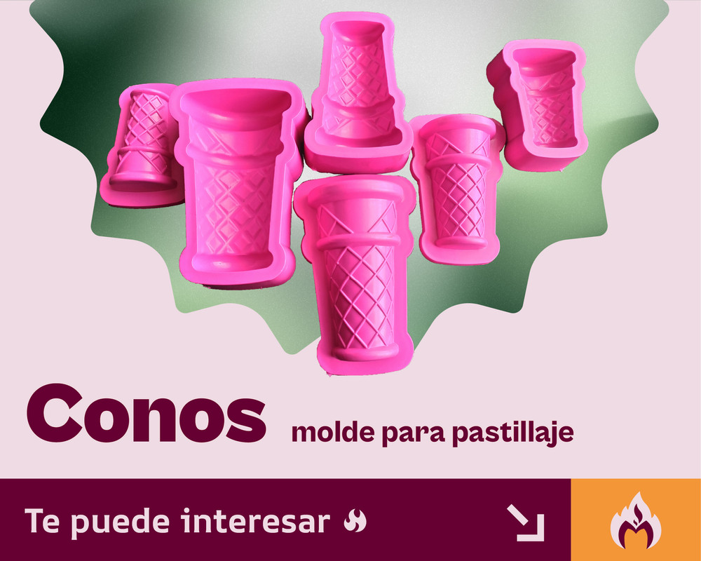 Molde para Foamy helado cono galleta para foamy fomi goma eva 3pz