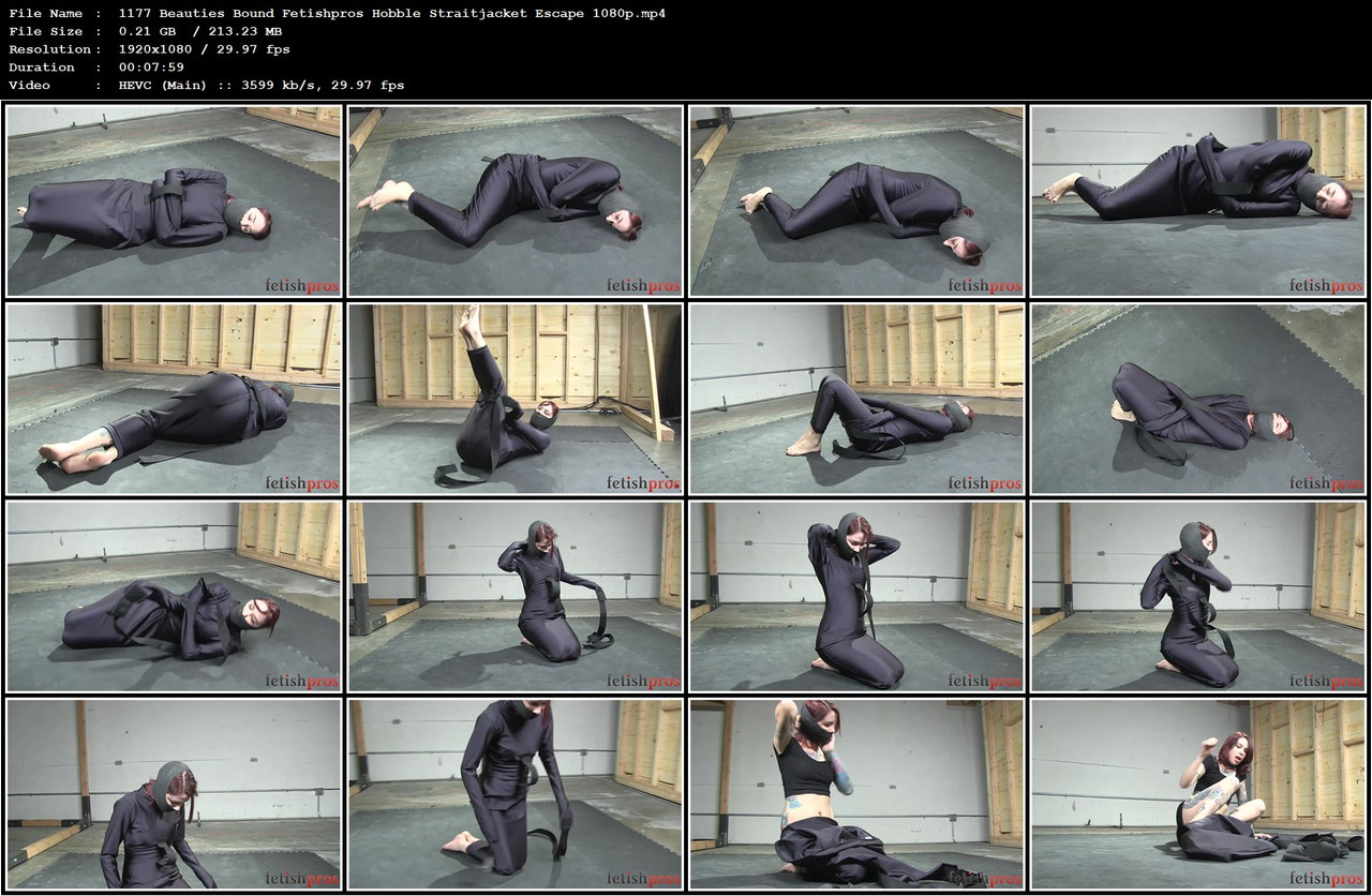 1177 Beauties Bound Fetishpros Hobble Straitjacket Escape 1080p mp4