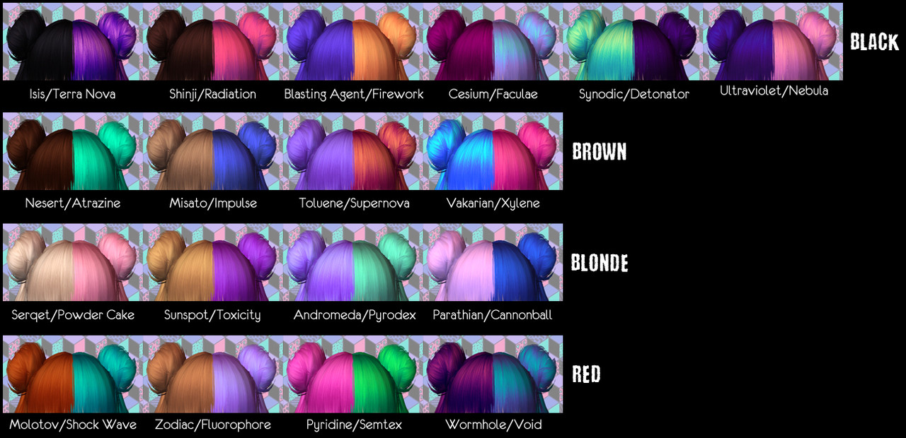 LeahLillith Melanie split dye hair swatch