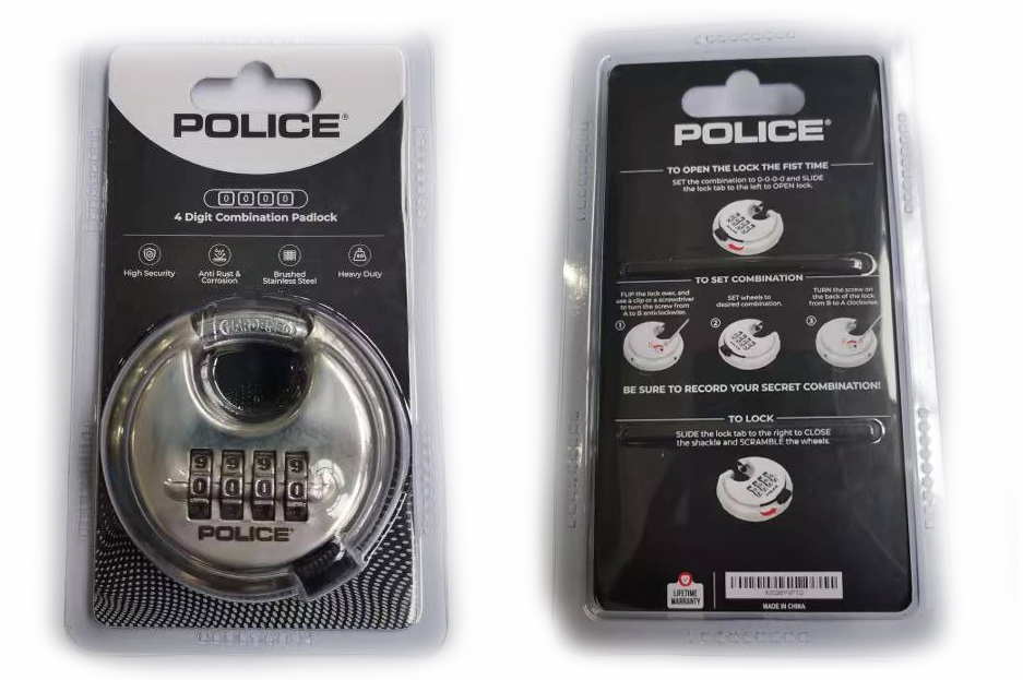 police-combination-lock-hardened-steel-shackle-heavy-duty-keyless-4-digit-stainless-steel-discus-padlock