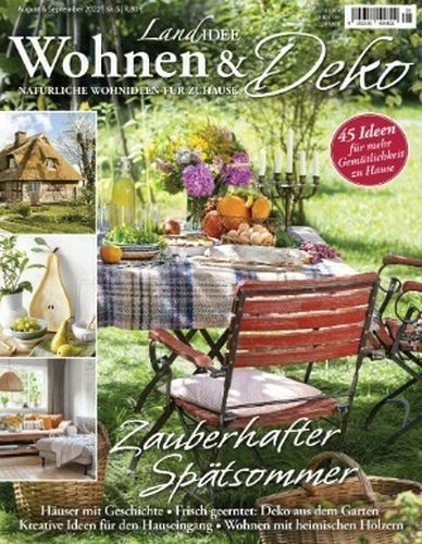 Cover: Landidee Wohnen und Deko Magazin August-September No 05 2022