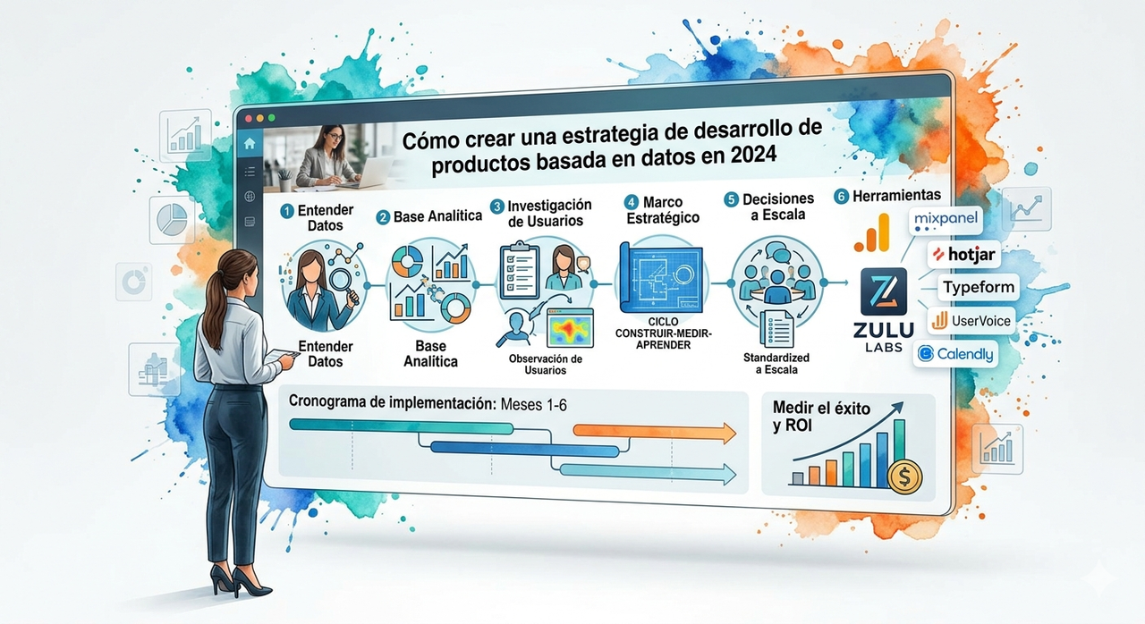 Cómo crear una estrategia de desarrollo de productos basada en datos en 2024