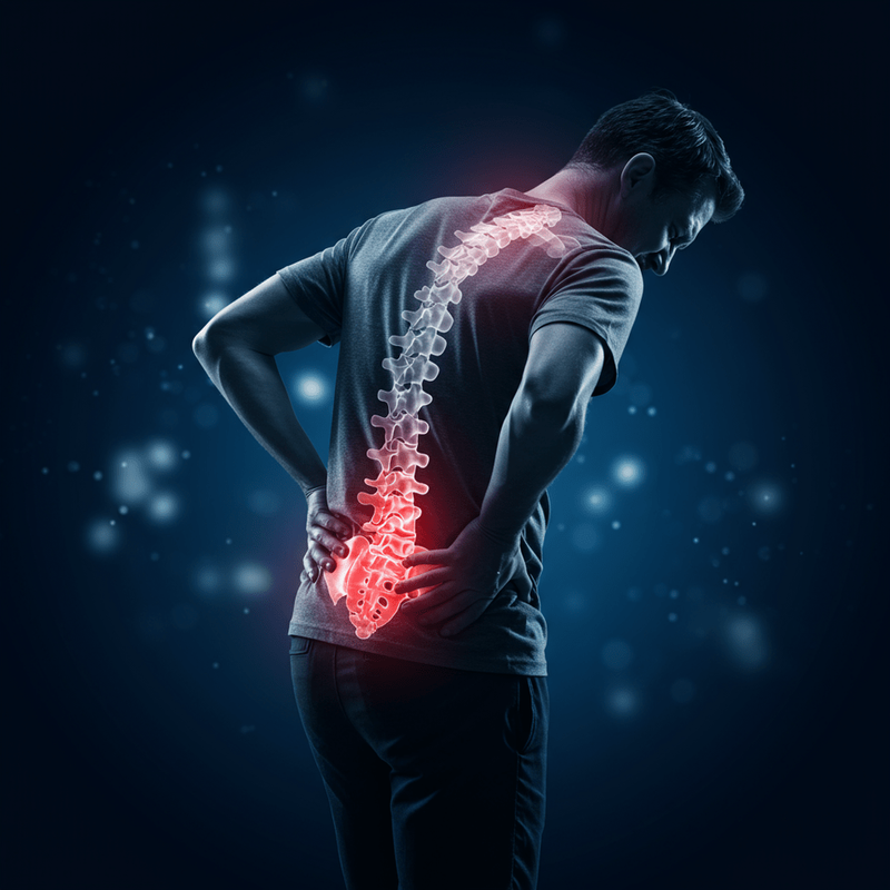 Persona con dolor de espalda