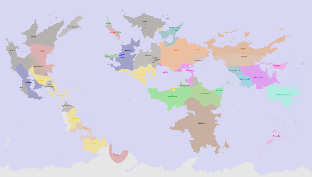 Carte des cultures du globe