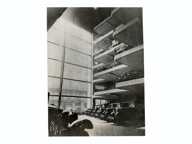 Photo-Garage-Marbeuf-Citroen-1930-Souviens-Toi-De-Paris-vintage-print-vue-0