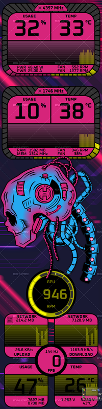 Cyberpunk 2077 - Robot 80's (480x1920px)