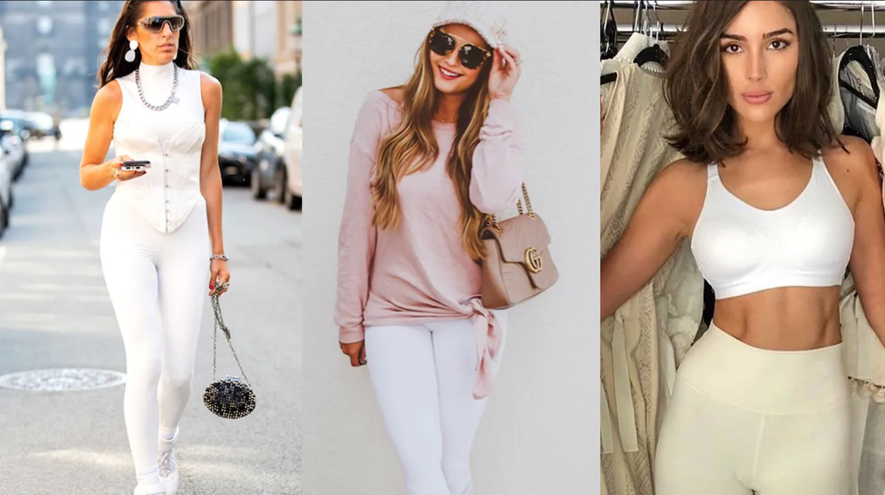 ¿Cómo combinar unos leggings blancos en este 2024? Ideas de looks