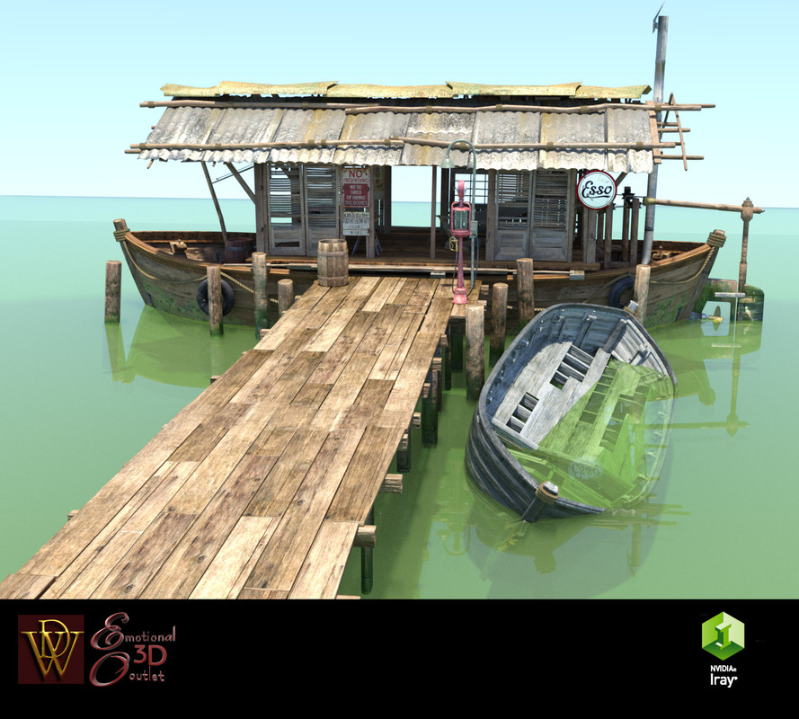 MS17 Swamp Boat for DAZ MS17 Swamp Boat for DAZ