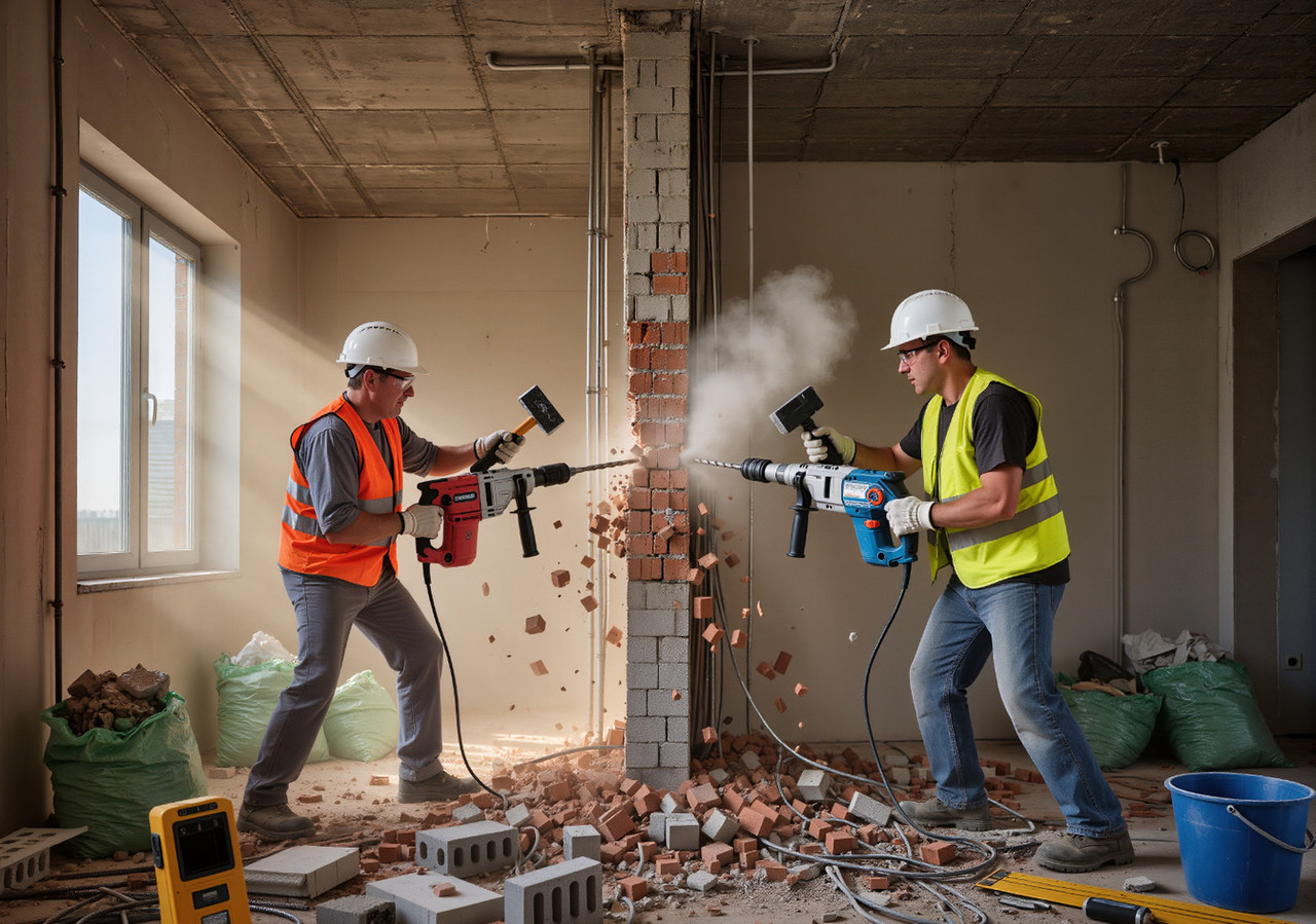 Демонтаж стен при перепланировке — правила и безопасность