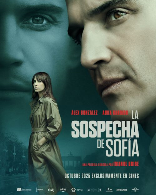 CARTEL DE LA PELÍCULA “LA SOSPECHA DE SOFÍA” CON ÁLEX GONZÁLEZ Y AURA GARRIDO