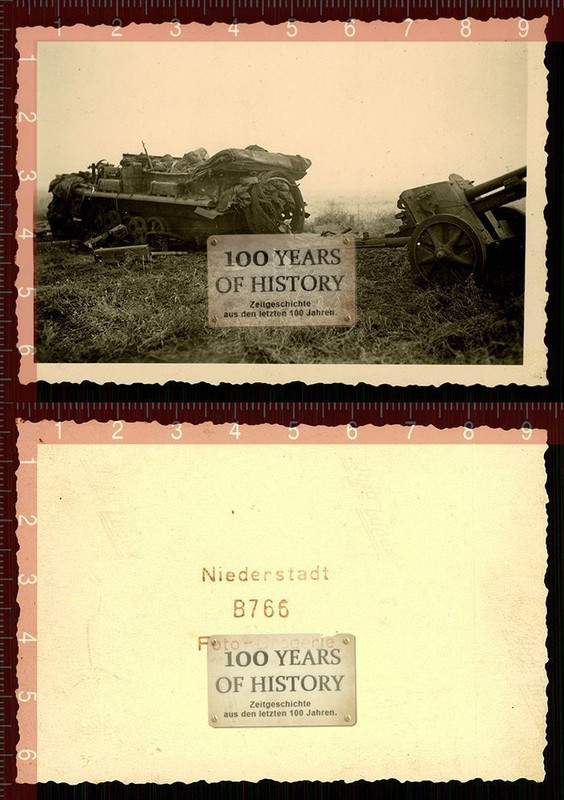 Orig. Foto Halbkette SDKFZ Geschütz Flak Zusamme