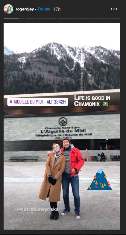 Story di Instagram milik Roger Danuarta, @rogerojey.