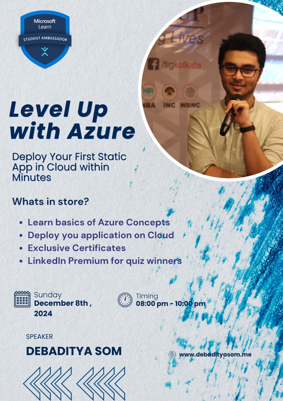 Deploy your First Static App in Cloud within Minutes poster