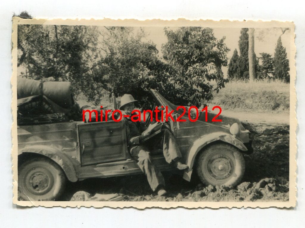 Foto, Wehrmacht, PKW, VW Typ 82 Kübelwagen, Camo