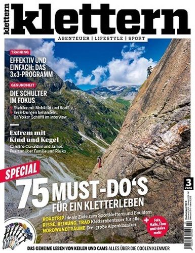 Cover: Klettern Magazin No 03 März 2024