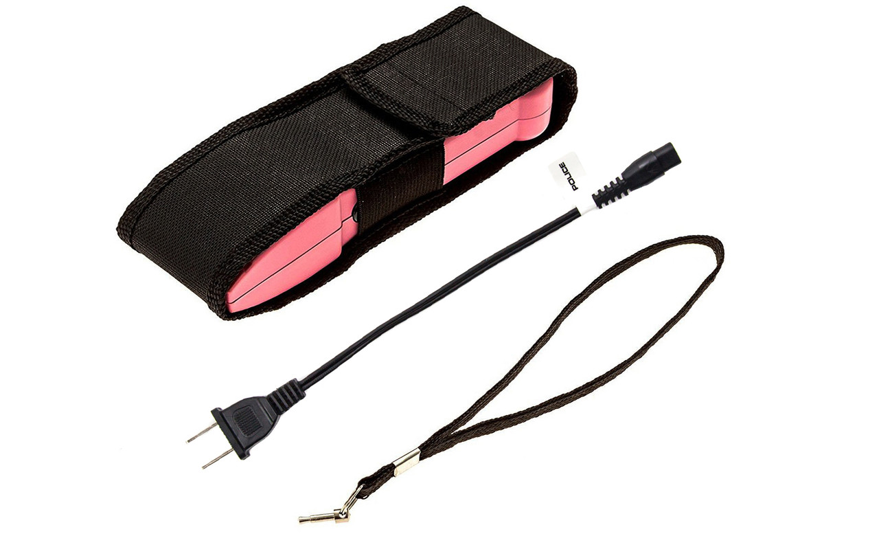 police-stun-gun-taser-flashlight-rechargeable-vipertek-916-pink