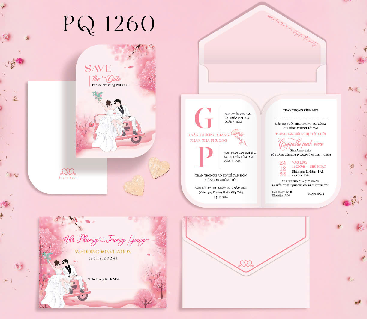 Thiệp chibi tone hồng (1260)