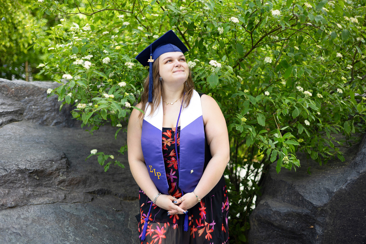 Graduate portrait session