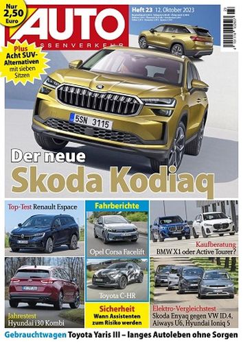 Cover: Auto Strassenverkehr Magazin No 23 vom 12  Oktober 2023
