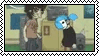 Sally Face Larry and Sally headbanging stamp