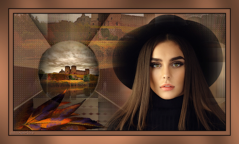 Девушка в черной шляпе.