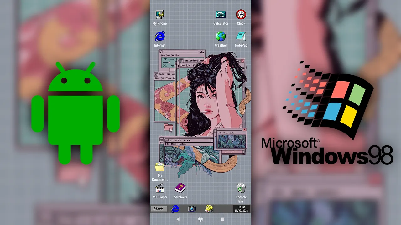 Nostalgia pura: Personaliza tu Android como si tuviera Windows 98