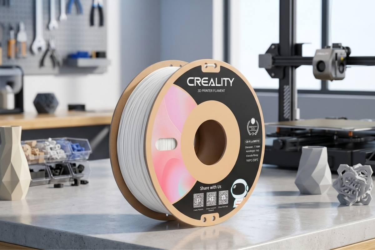 Carretel de filamento com enrolamento organizado